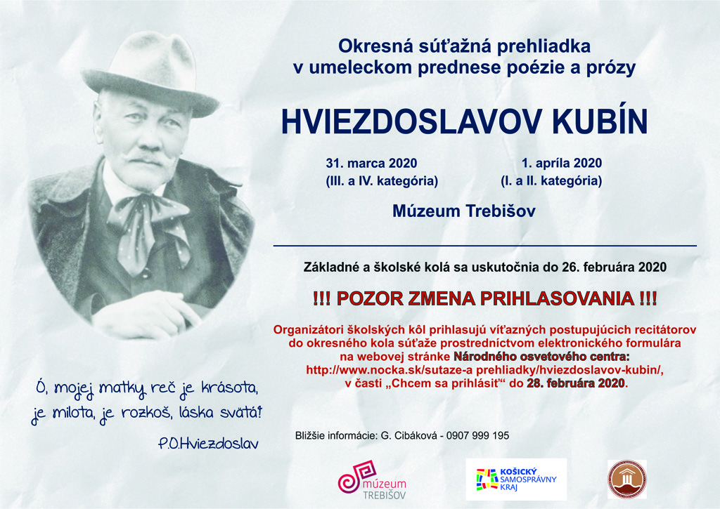 Hviezdoslavov kubin 2020